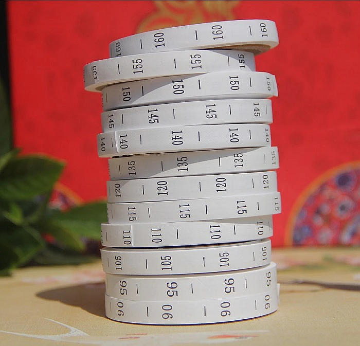 5 рулонов/партия 260 шт./рулон Детские ярлыки для одежды шеи тканевые бирки с