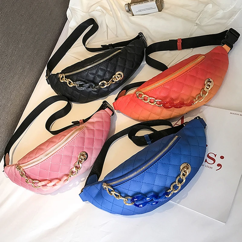 2019 новая швейная нить карманы Европа и Америка модная нагрудная сумка простая