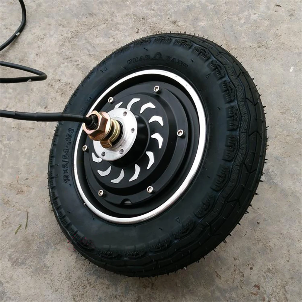 Электрический велосипед мотор для центрального движения колеса 10 ''36 V 350W 30 км/ч 10 дюймов безщеточный мотор для центрального движения без зубчатой передачи электрический скутер приводной комплект с аксессуаром