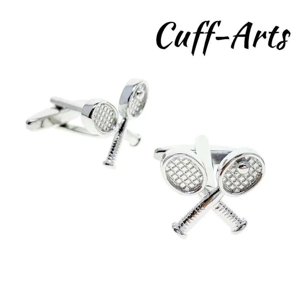 Cufflinks for Men Crossed Tennis Sport Gifts Bouton De Manche Gemelos Gemelli Spinki by Cuffarts C10425 | Украшения и аксессуары