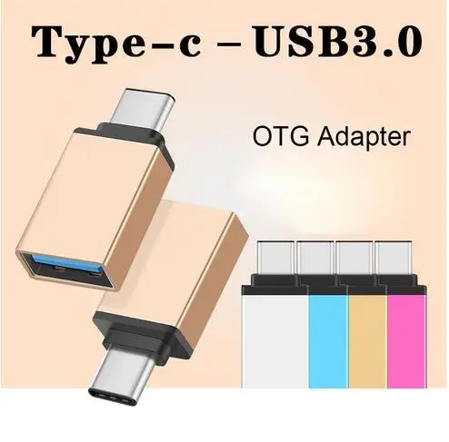 DHL 500 шт Металлический USB 3 1 Type C OTG адаптер папа к 0 Женский конвертер функция для