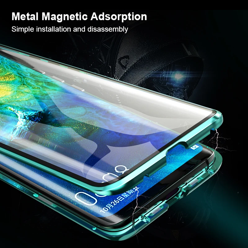360 Полное покрытие корпуса Магнитный чехол для huawei Mate 20 Pro противоударный