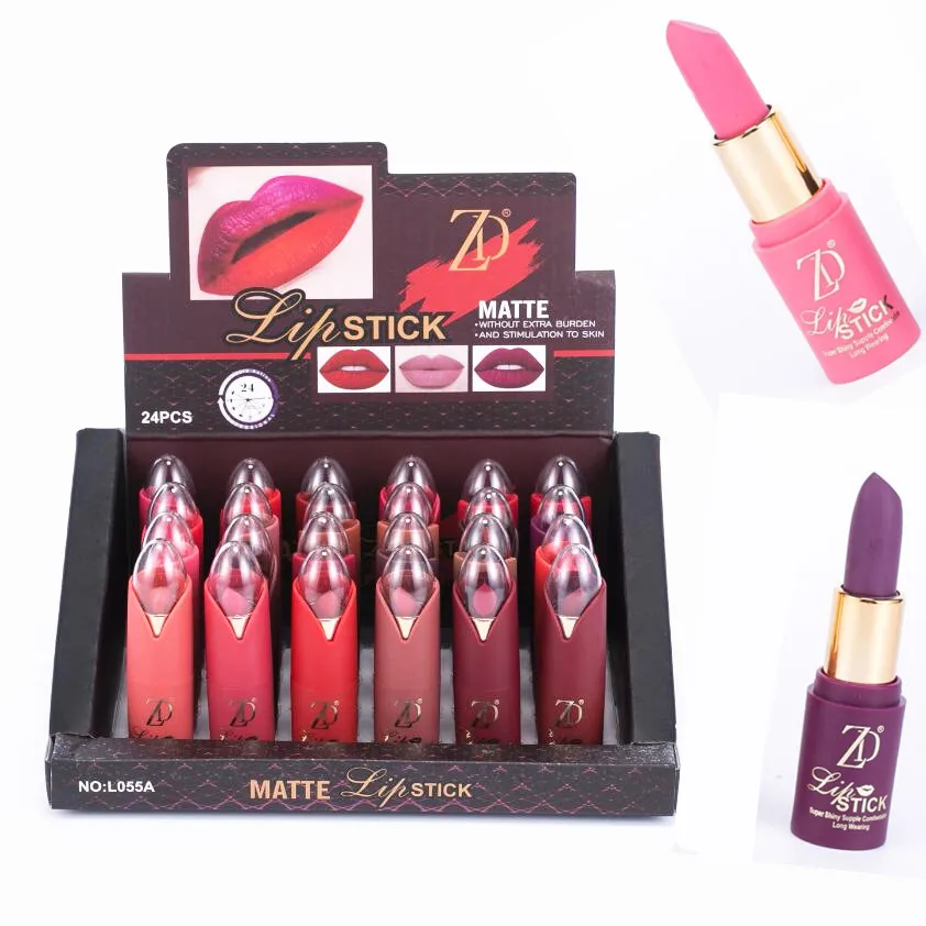 ZD Горячая сексуальная Красная губная помада для макияжа матовая бархатная