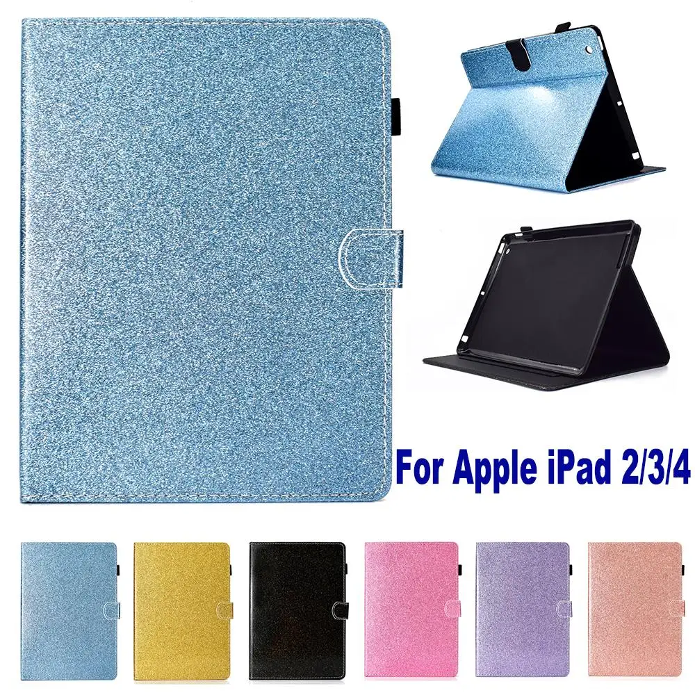 Чехол с блестками для iPad 2 3 4 крышка A1396 A1397 A1416 A1430 A1403 A1458 A1459 подставка чехол