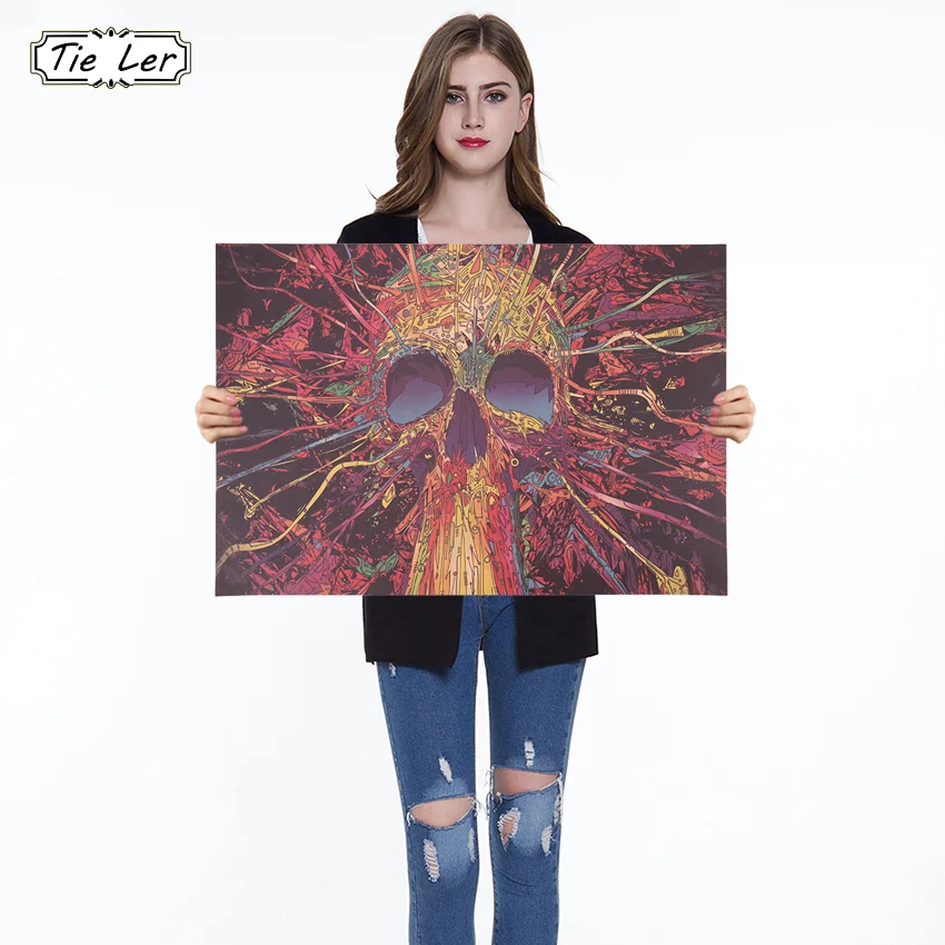 Личности в виде красочного черепа головка для украшения и обустройства дома из