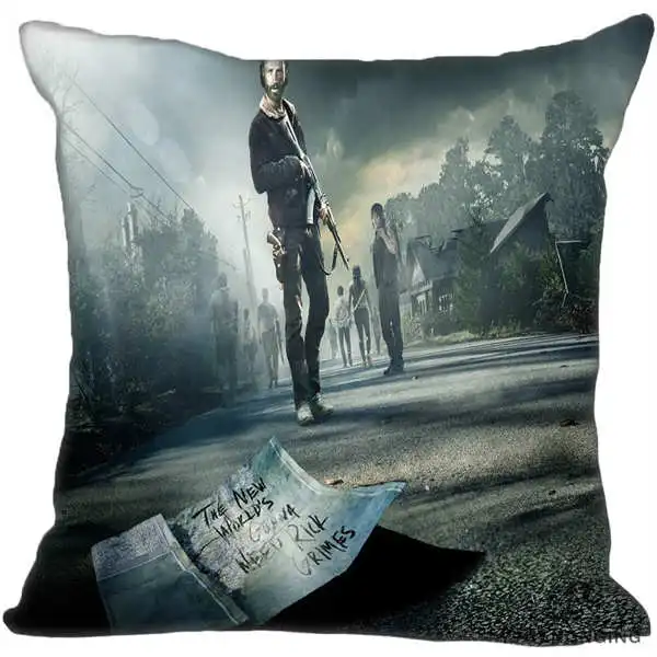 Square Pillowcases Изготовленная на заказ декоративная наволочка для ходьбы мертвая литая квадратная Наволочка на молнии(с одной стороны) 180522-01-13 - Цвет: Square Pillowcases