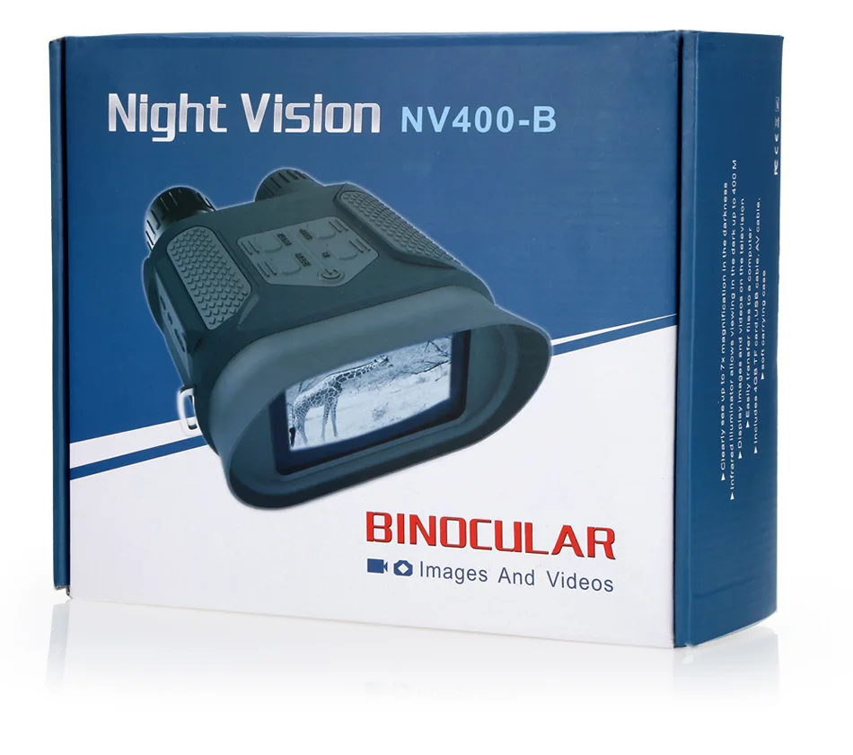 400m Night vision binoculars 3.5x-7x magnification hunting elk tools telescope digital infrared day time and night vision HD