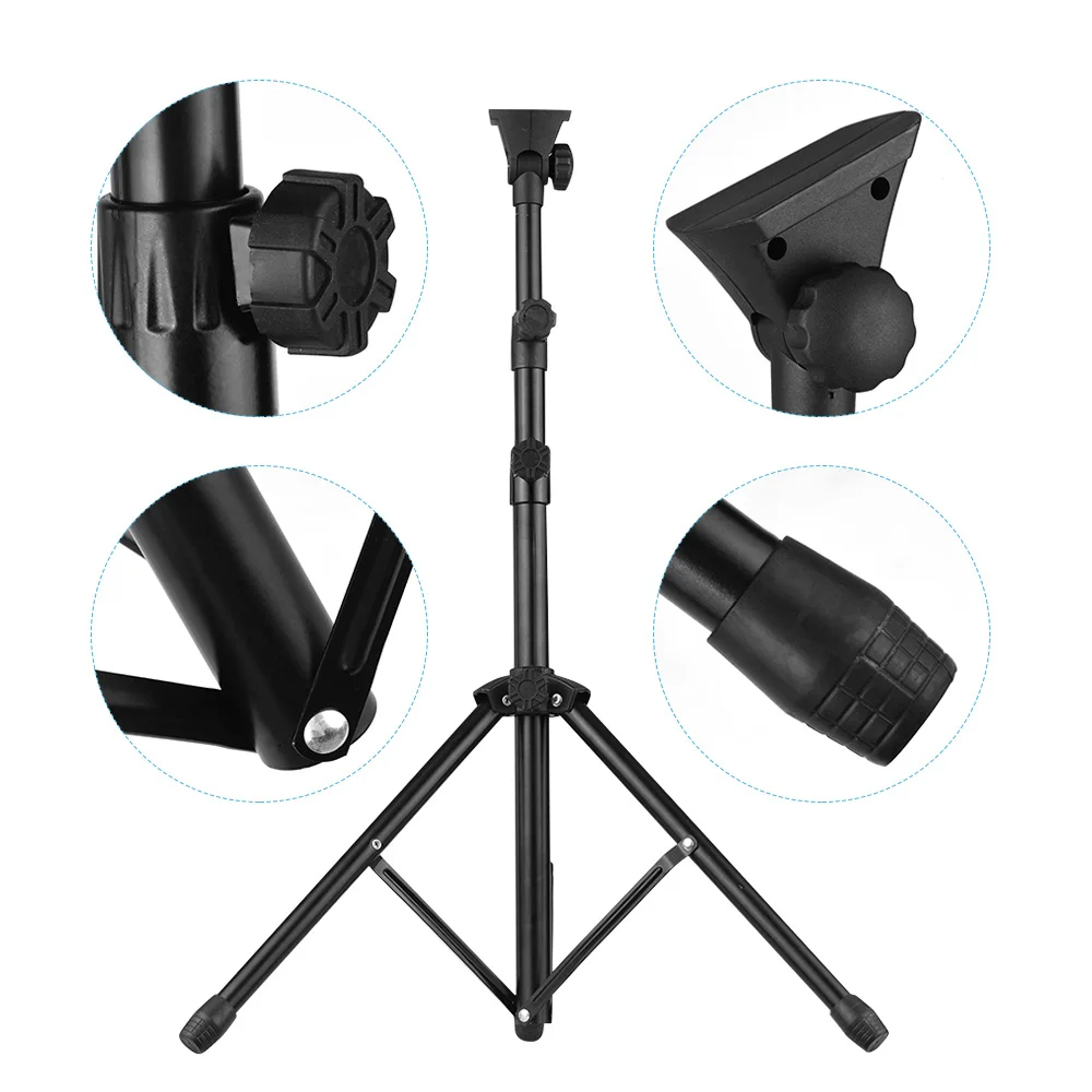 Folding Portable Sheet Music Stand Shelf Metal Tripod Adjustable Height Black for Violin Piano Guitar Instrument | Спорт и