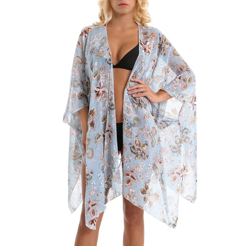 Купальник бикини с цветочным принтом SAGACE открытое пальто эффектом пуш ап