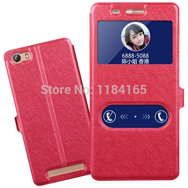 Flip Leather Case for Highscreen Power Ice Silk Texture PU with View Windows & Stand Back Cover | Мобильные телефоны и