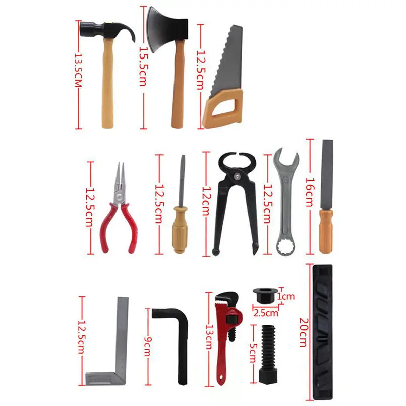 

1 X New Plastic Building Tool Toys Kits Set Kids Diy Pretend Play Construction Educational toys for children WHOLESALE 20