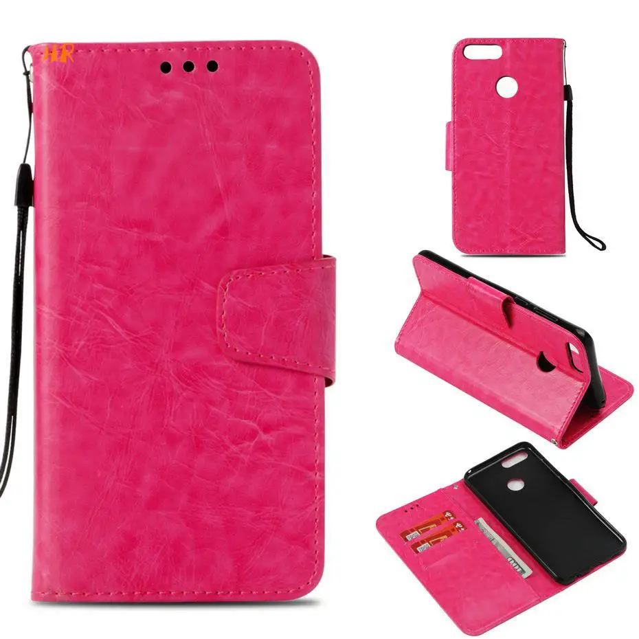 Retro Flip PU Leather Wallet Case For Huawei Honor 7X 7C case Nova2 Lite Y7 2018 Prime Phone Coque | Мобильные телефоны и