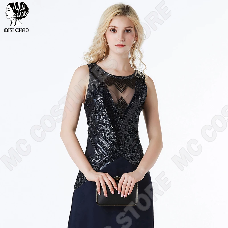 Женское винтажное платье с v образным вырезом сзади сексуальное без рукавов 1920 s