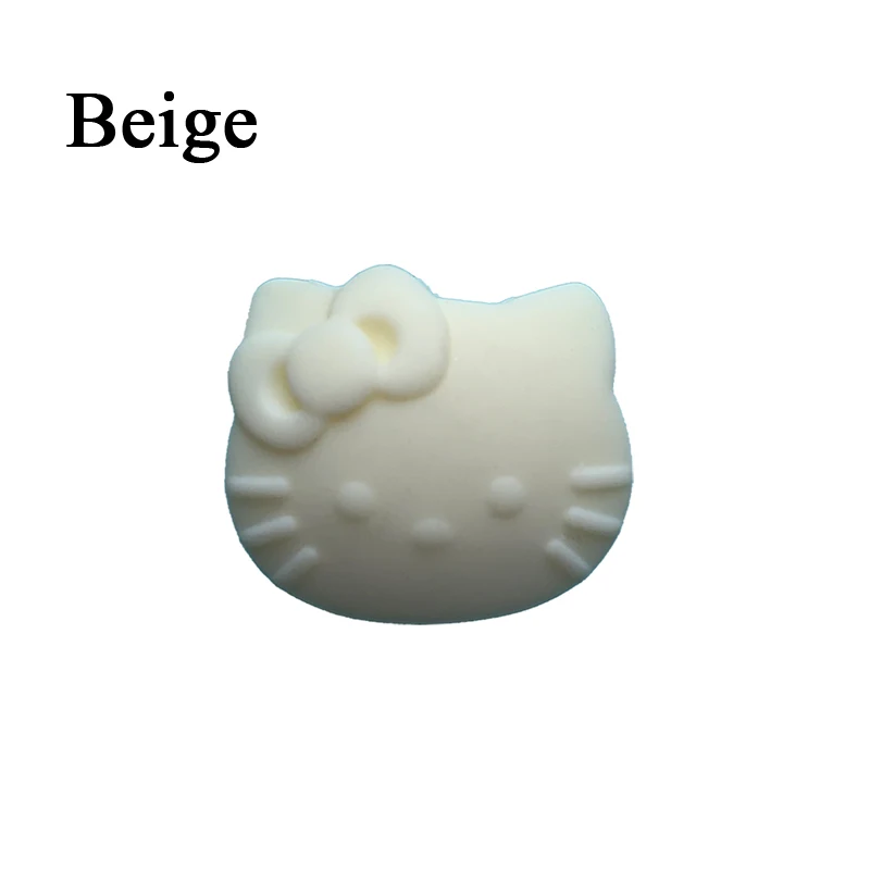 beige 10 шт./лот мультфильм hello kitty Силиконовый бисер ребенок Прорезывание Зубов Бисер безопасный пищевой сорт для кормления Жевательная Кошка Китти Силиконовые Бусины - Цвет: beige