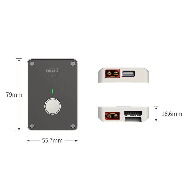 Интеллектуальное зарядное устройство ISDT H605 Air 50 Вт 5A DC 2S 6S для батарей Smart bluetooth Lipo