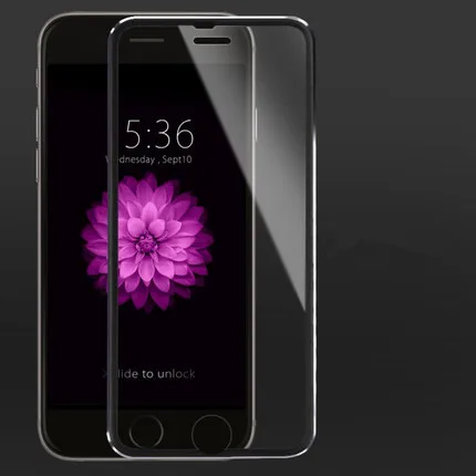 Black 3D изогнутый край, покрытие из закаленного стекла, чехол для iPhone XS Max XR 8 6 6S 7 8 Plus, аксессуары на весь экран X 5 5S 5C, защитная пленка - Цвет: Black
