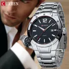Часы Мужские CURREN, из нержавеющей стали, водонепроницаемые, с ремешком, для занятий спортом, xfcs, 2021