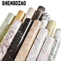 thick waterproof pvc imitation marble pattern stickers wallpaper self adhesive wallpaper renovation of furniture