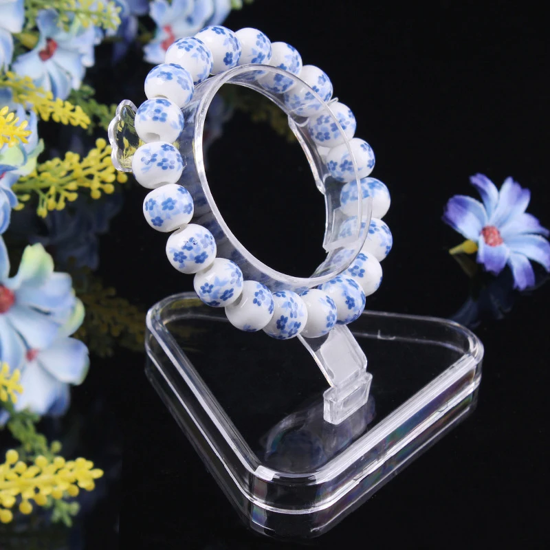 10 шт./лот оптовая продажа прозрачный пластиковый держатель для браслета