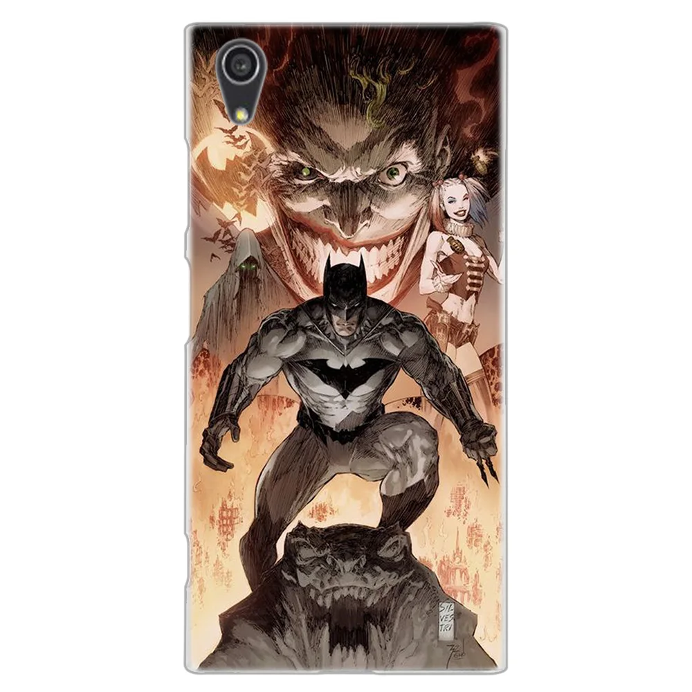 Модный чехол MLLSE Marvel с Бэтменом для sony Xperia X XA XA1 XA2 Plus XA3 XZ XZ1 XZ2 XZ3 XZ4 Compact L1 L2 L3