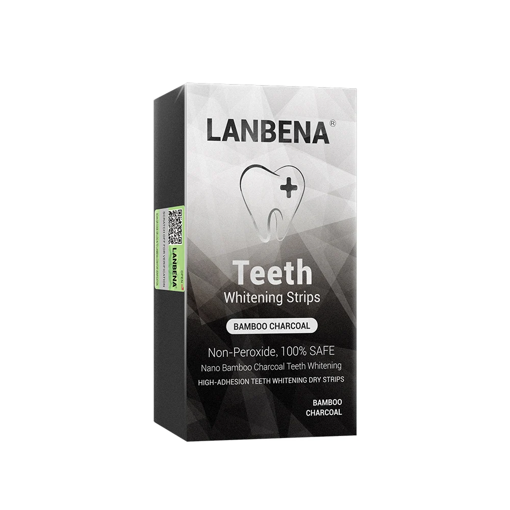 Bamboo Charcoal LANBENA отбеливающие полоски для зубов, 1 шт., удаляют пятна от налета, гигиена полости рта, виниры для белых зубов, отбеливание зубов, стоматологический инструмент, уход за кожей - Цвет: Bamboo Charcoal