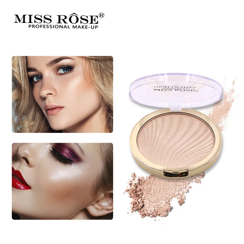 MISS ROSE Shimmer Яркий выделитель косметическая пудра бронзатор видный боковой профиль
