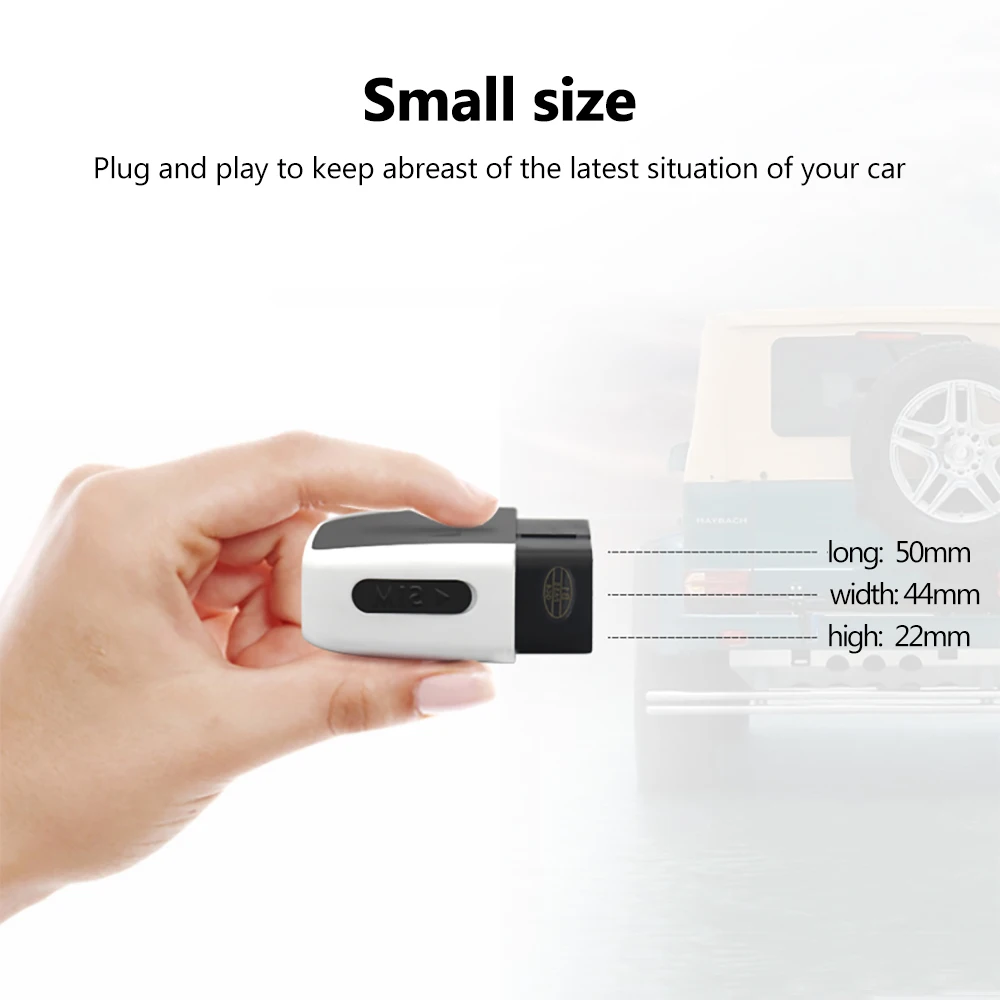 В режиме реального времени мини Plug Play OBD GPS Трекер obd Автомобильный gps трекер