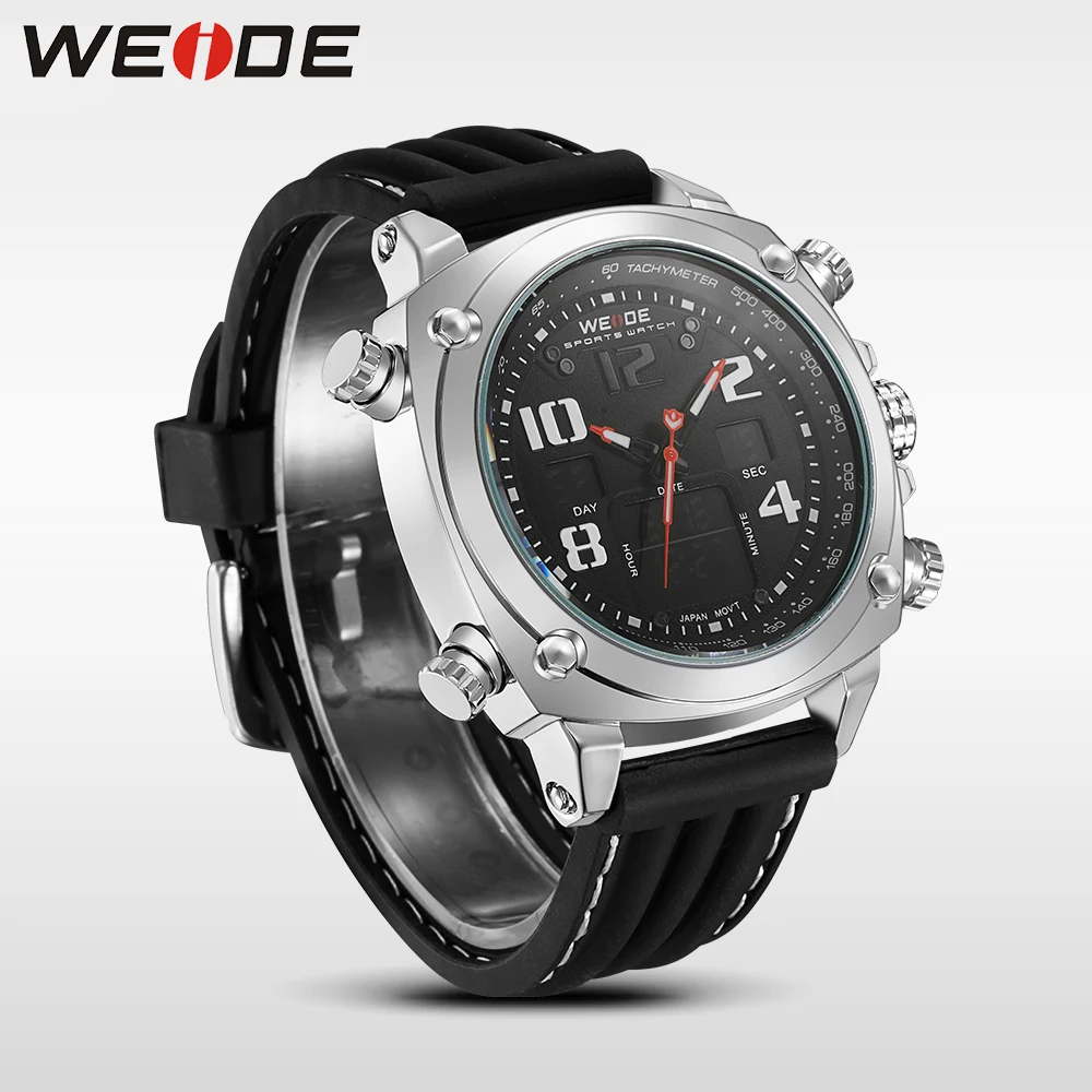 Relogio masculino WEIDE Модные повседневные мужские с двумя часовыми поясами ретранслятор