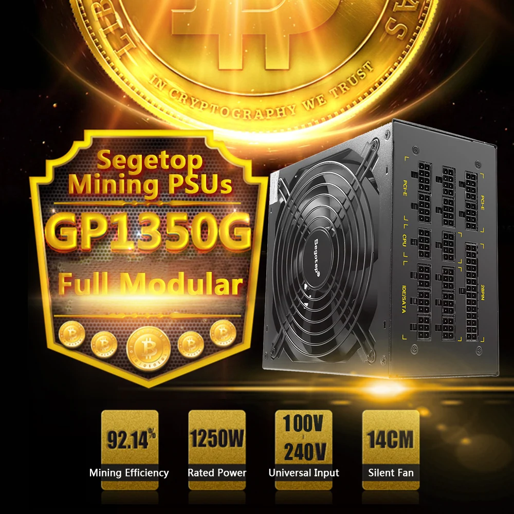 1250 Вт GP1350G полный модульный ATX PC компьютер горного питания игровой блок питания для AMD Crossfire Active PFC 93.8% эффективность 80 плюс