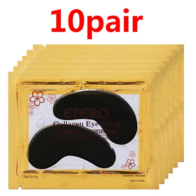 10Pair style 9 5 пар = 10 шт. efero маска для глаз гелевая Коллагеновая Маска 24 к золотые маски для глаз для ухода за глазами увлажняют Темные Круги Патчи для глаз для ухода за лицом - Цвет: 10Pair style 9