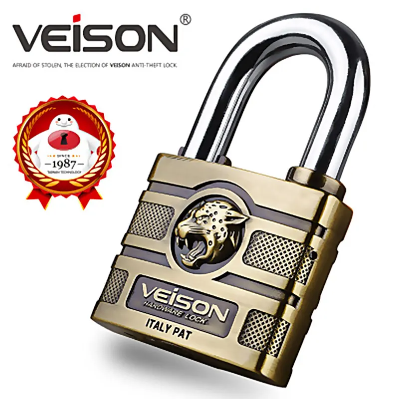 VEISON Противоугонный замок с леопардовой головкой защитный дверной для общежития