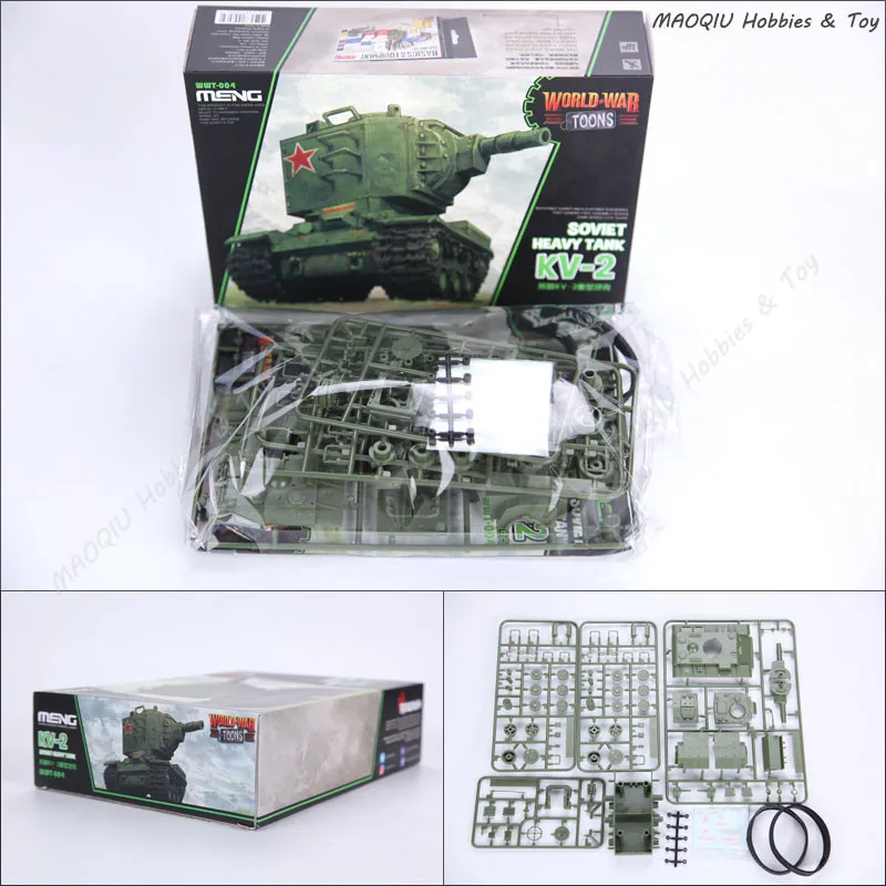 MENG WWT 004 Q версия KV2 советская Тяжелая танковая Военная сборочная модель
