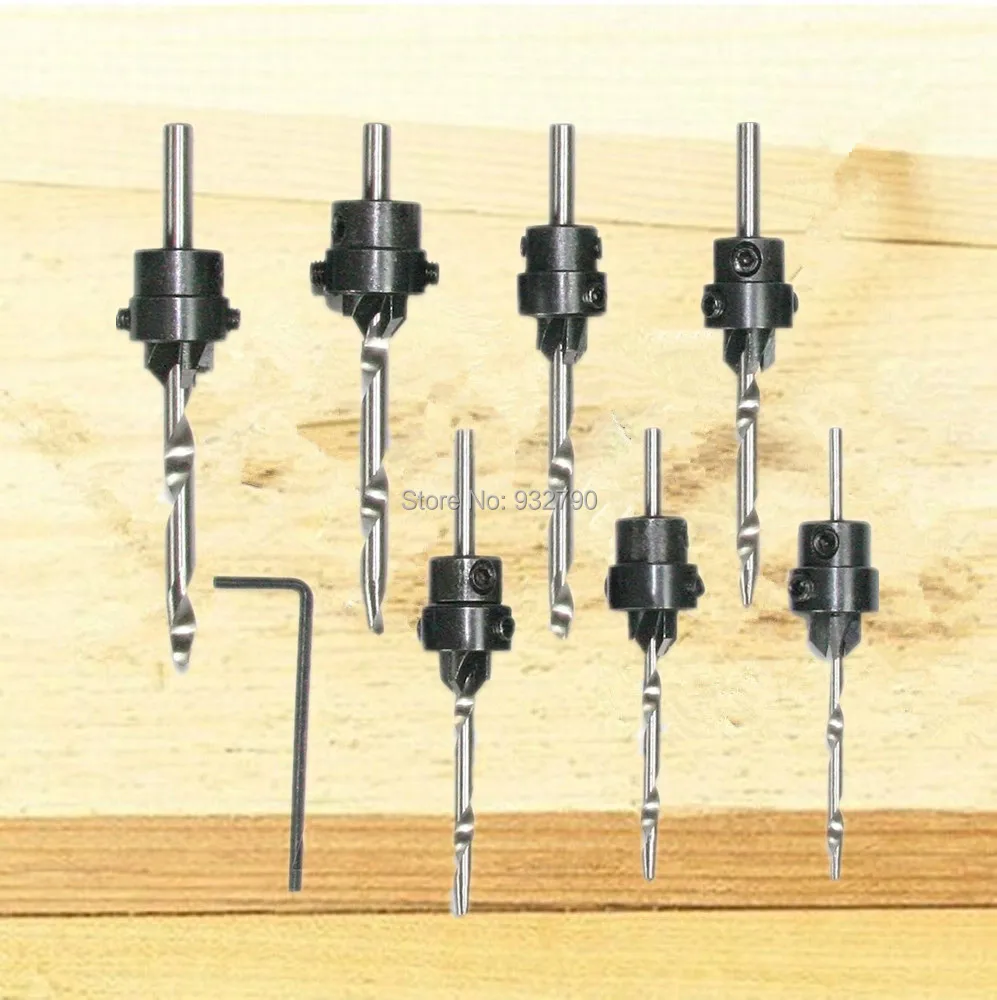 Набор сверл для деревообработки 7 шт. деревообрабатывающий инструмент пилота