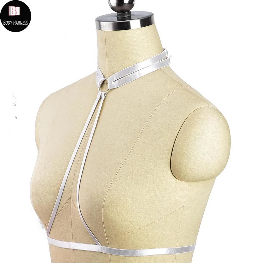 Готический сексуальный укороченный топ бюстгальтер в клетку женский эластичный