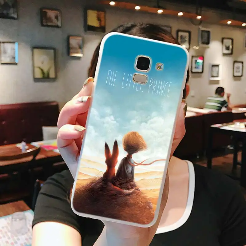 Силиконовый чехол для телефона The Little Prince With the fox матовый Samsung Galaxy j8 j7 j6 j5 j4 j3 Plus Prime
