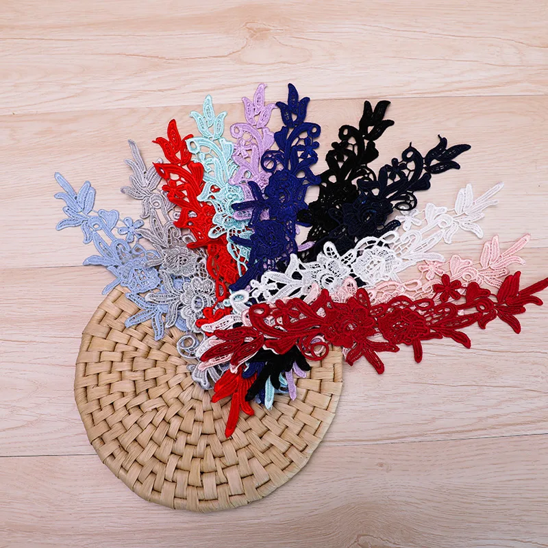 100 шт. кружевная аппликация с вышивкой водорастворимая бейка аксессуары сделай