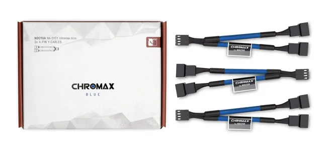 Noctua SYC1 chromax адаптер Кабели процессор вентилятор охлаждения разветвитель вентилятора кабель Y сплиттер компьютер PC Вентилятор кабель питания 1 до 2 конвертер