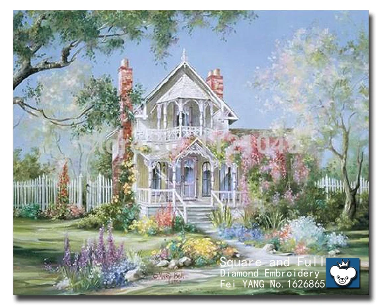 Рукоделие 3D окраины замок икона вышивки крестом наборы картина из бисера