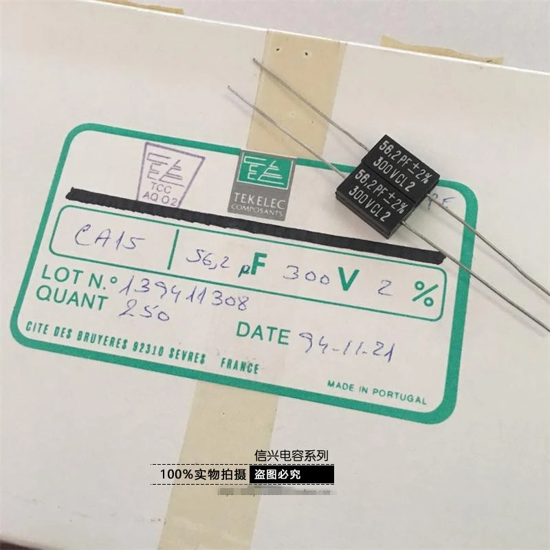 Оригинальный новый 100% CA15 серии 56.2PF 56PF 300V 2% feverish серебристый Слюдяной конденсатор