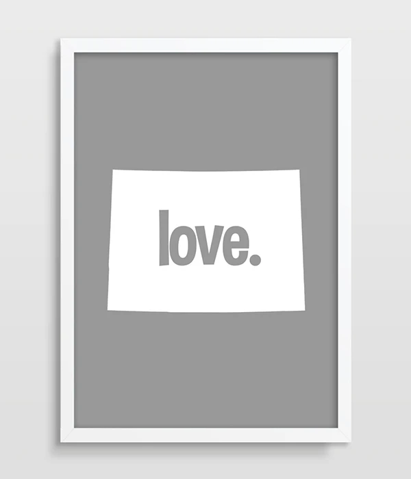 Карта штата печатная карта Колорадо художественный постер в США с принтом печать