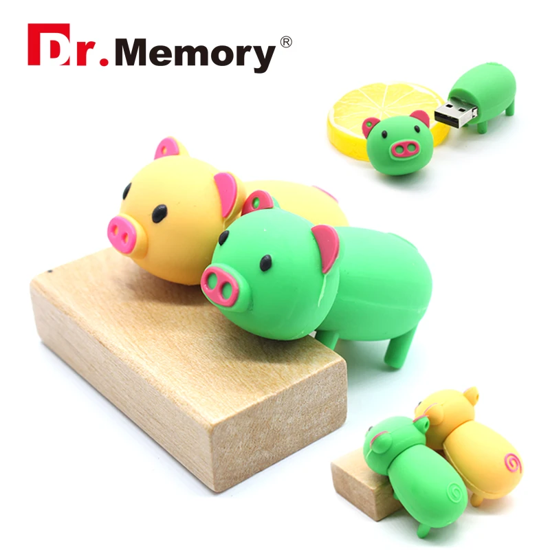 Красочные с героями из мультфильма Свинка Пеппа мини USB флеш накопитель 32Гб 16Гб