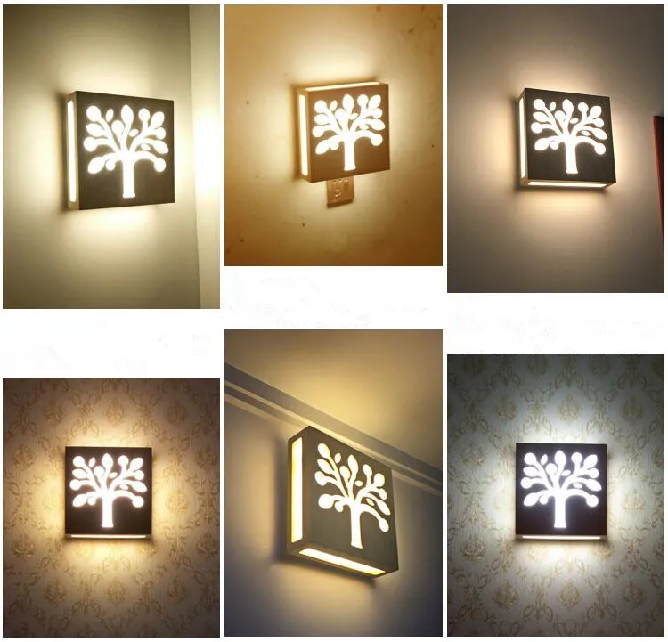 

2018 Engraved Solid Wood Bed Room Bedside Led Wall Lamp Simple Living Room Aisle Entrance Decorative Wall Lights Free Shipping