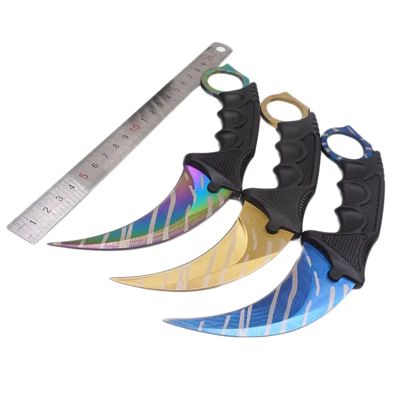 CS GO Karambit Knife Camping Hunting Tactical Pocket Stainless Steel Blade Outdoor EDC Tool | Инструменты