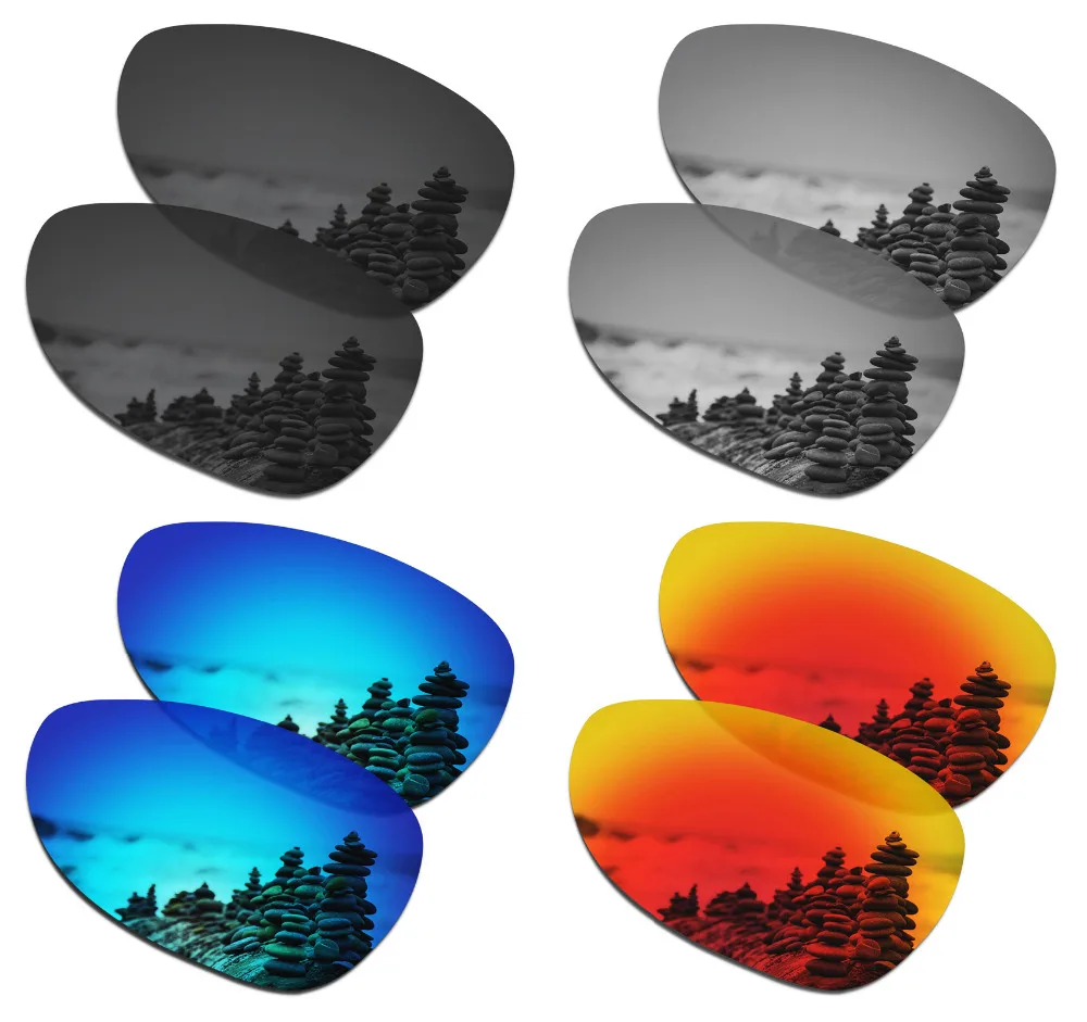 

SmartVLT 4 Pairs Polarized Sunglasses Replacement Lenses for Oakley Felon - 4 Colors