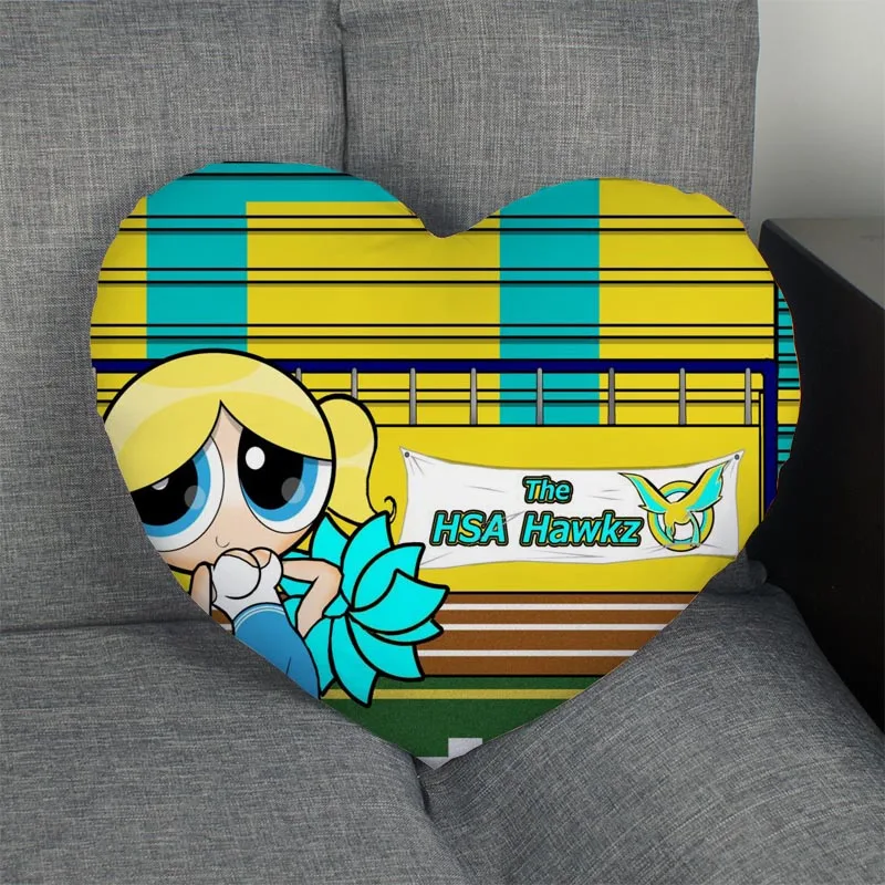 Pillow Case Суперкрошки подушка в форме сердечка выполненные на заказ Наволочка на молнии только покрыть без сердечника размер 41 x36cm, 47x42 см - Цвет: Pillow Case