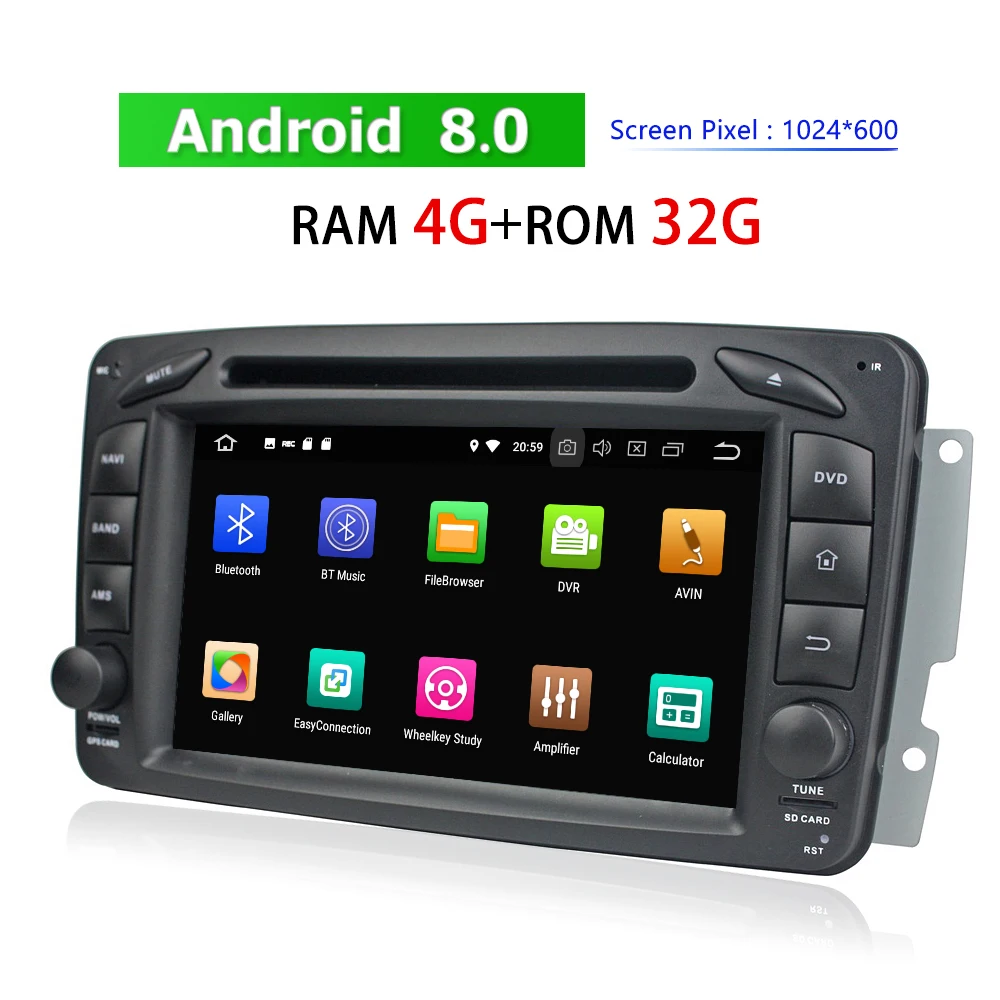 Двойной Din Автомобильный dvd-плеер для Mercedes-Benz ML CLK SLK W163 W203 W209 Bluetooth Авторадио GPS
