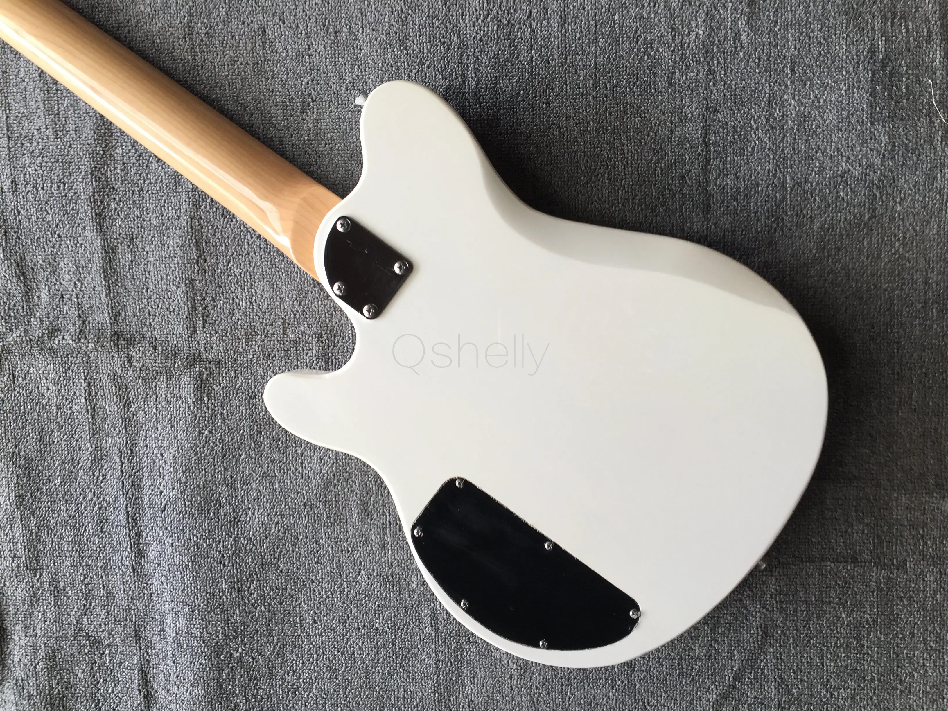 Высокое качество QShelly на заказ белый Ernie Ball 4 струны MC черный джаз звукосниматели рефлекторный электрический бас гитара Музыкальные инструменты магазин