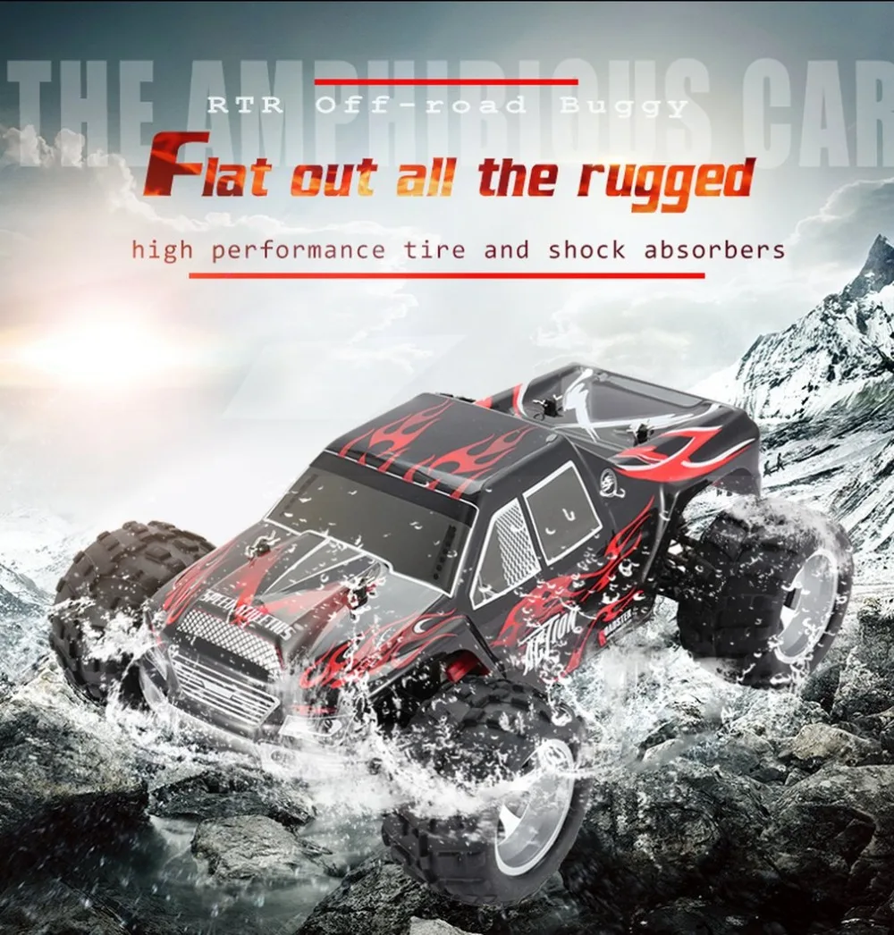 WLtoys A979 2,4 ГГц 1/18 полный пропорциональный пульт дистанционного управления 4WD автомобиль 45 км/ч матовый мотор электрический RTR внедорожный багги RC автомобиль fi