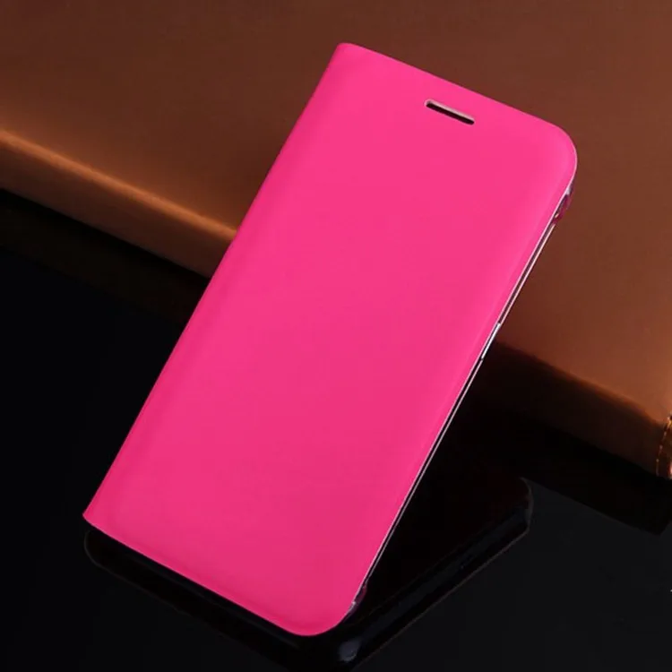 Розовый Тонкий чехол-бумажник для Samsung Galaxy J1 J120 J120F J120H J120M, чехол для телефона с откидной крышкой и отделением для карт, деловой кошелек - Цвет: Розовый