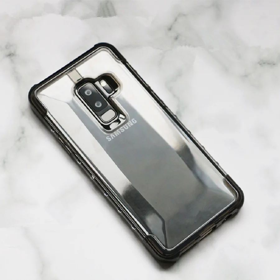 Чехол для Samsung прозрачный силиконовый чехол Galaxy S10 Plus S10E + защитный чехол-накладка